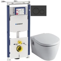 Комплект Ideal Standard Connect E803501 + E71270 + система инсталляции Geberit 111.362.00.5 + 115.882.DW.1
