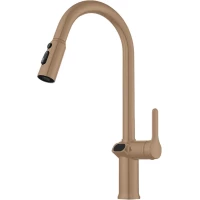 Смеситель для кухни Knotlor Inspiration KN-100/RB с выдвижным изливом, бронза матовая