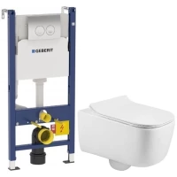Комплект подвесной унитаз MEER MR-2103 + система инсталляции Geberit 458.124.21.1