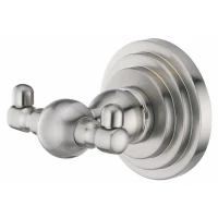 Крючок WasserKRAFT Ammer К-7023D двойной, для ванны, никель