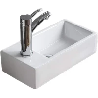 Раковина CeramaLux D1043 41,5x22,5 см R, рукомойник, белый