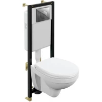 Комплект подвесной унитаз + система инсталляции Cersanit Nature A64230