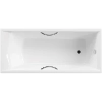 Ванна чугунная Delice Prestige DLR230623R 180x80 см, с отверстиями под ручки, белый
