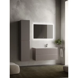 Изображение товара комплект мебели серый матовый 101 см sancos snob r snr100rsm + cn7015 + ci1000