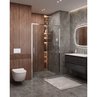 Душевая дверь Cezares Molveno MOLVENO-BF-1-130-C-Cr-IV 130 см, профиль хром, стекло прозрачное