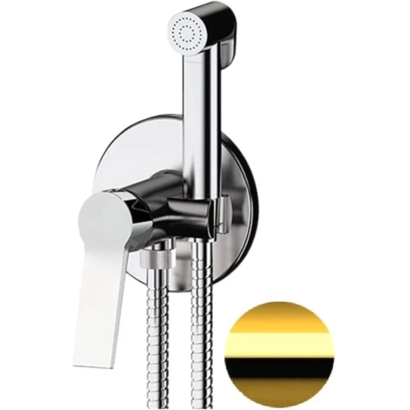 Гигиенический душ Remer Slash SL65WDO со смесителем, золотой