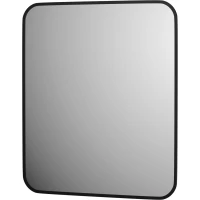 Зеркало Defesto Aura DF 2966 60x70 см, с LED-подсветкой, черный матовый