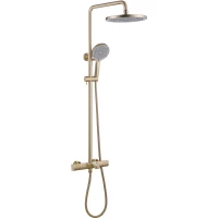 Душевая система Abber Thermostat AF8516GL 220 мм, с термостатом, золотой матовый
