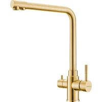 Смеситель для кухни ORINZA ORM.301.GOLD с подключением к фильтру, золотой