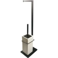 Комплект для туалета Stil Haus Urania U20(23-BI) напольный, черный матовый/белый