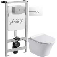 Комплект подвесной унитаз MEER MR-2104 + система инсталляции Jacob Delafon E5504-N + E4326-00