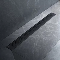 Душевой трап (лоток) Am.Pm PrimeFlow W02SC-P11-080-01BM 79,4 см, с решеткой, перфорированный, черный матовый