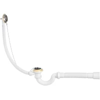 Слив-перелив для ванны Wirquin 30718060 пробчатый, хром