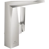 Смеситель для раковины Grohe Allure Brilliant 24344DC0 с донным клапаном, суперсталь