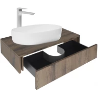 Тумба под раковину ЗОВ Токио T80ATC1 80 см, подвесная, со столешницей, аттик