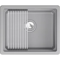 Кухонная мойка Granula 5501iU, АЛЮМИНИУМ 55x45 см, алюметаллик
