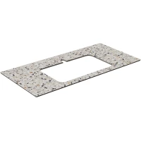 Столешница Kerama Marazzi Plaza Бричиола KM6012G0471RP100Ir2 100 см, белый камень