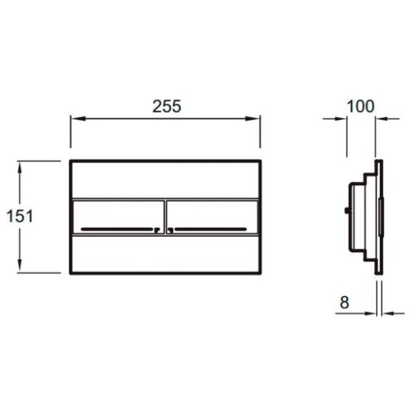 Комплект подвесной унитаз Santek Бореаль 1.WH30.1.977 + система инсталляции Jacob Delafon E5504-NF + E4316-CP