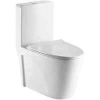 Унитаз-компакт WeltWasser Welzbach 001GL-WT безободковый, торнадо, с сиденьем микролифт, белый