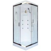 Душевая кабина 90x90x217 см Royal Bath RB90HP2-T-CH прозрачное