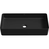 Раковина-чаша Wellsee FreeDom 2.0 323019000 60x34 см, накладная, черный матовый