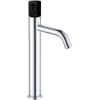 Смеситель для раковины Boheme Stick Mramor Black 122-CR-MR-B хром/черный мрамор