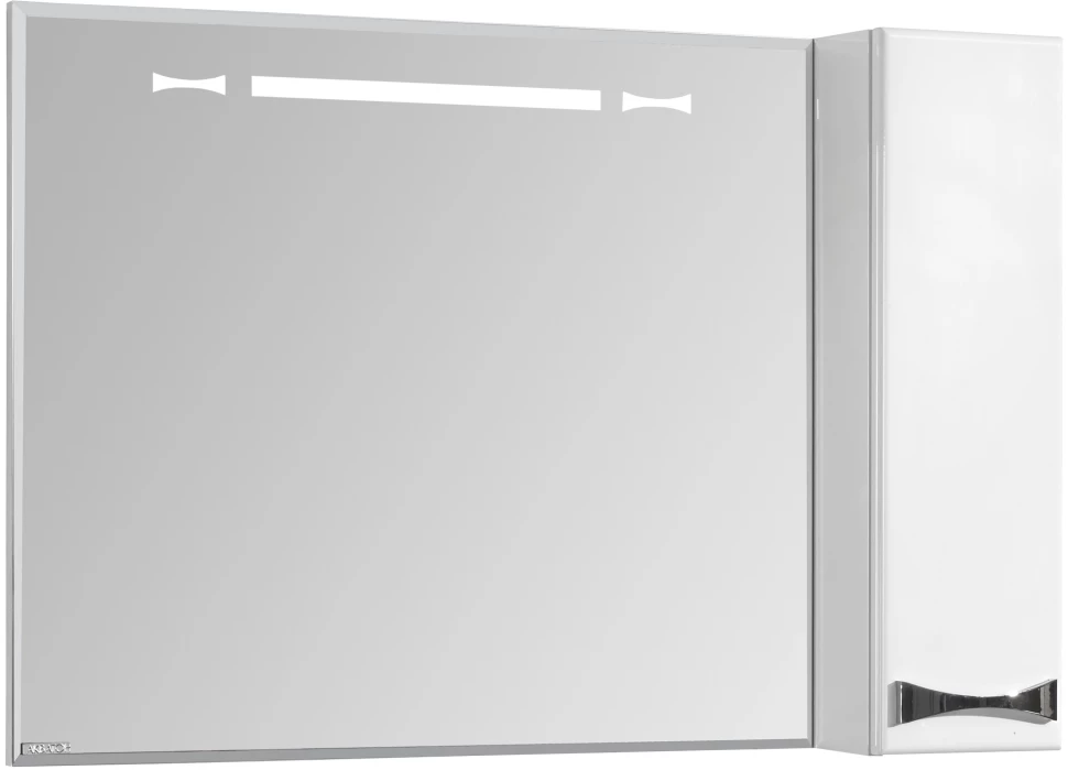 Зеркальный шкаф 100x86,8 см белый глянец R Акватон Диор 1A167902DR01R скатерть диор белый р 260х145