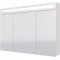 Зеркальный шкаф 120x82 см белый глянец L Dreja Uni 99.9013 - 1