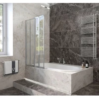 Шторка для ванны 90 см Veconi Palau PL74L-90-01-19C4 прозрачное