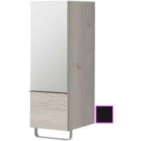 Полуколонна черный глянец с зеркальной дверцей шарниры слева Jacob Delafon Odeon Up EB893G-274