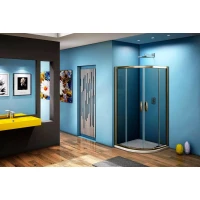 Душевой уголок 80x80 см Good Door Jazz R-80-B-BR тонированное