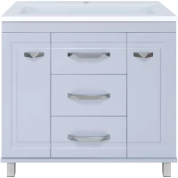 Тумба под раковину Misty Терра П-Тер01090-01503Я 90 см, напольная, серый матовый