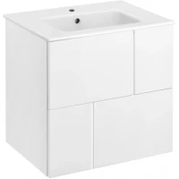 Тумба под раковину Roca Pilar A857668472 58,6 см, подвесная, белый матовый