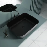 Раковина-чаша Esbano Astanes-N ESRNASTANMB 50x40 см, накладная, черный матовый