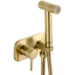 Изображение товара гигиенический душ feramolli pura gl215 со смесителем, золотой матовый