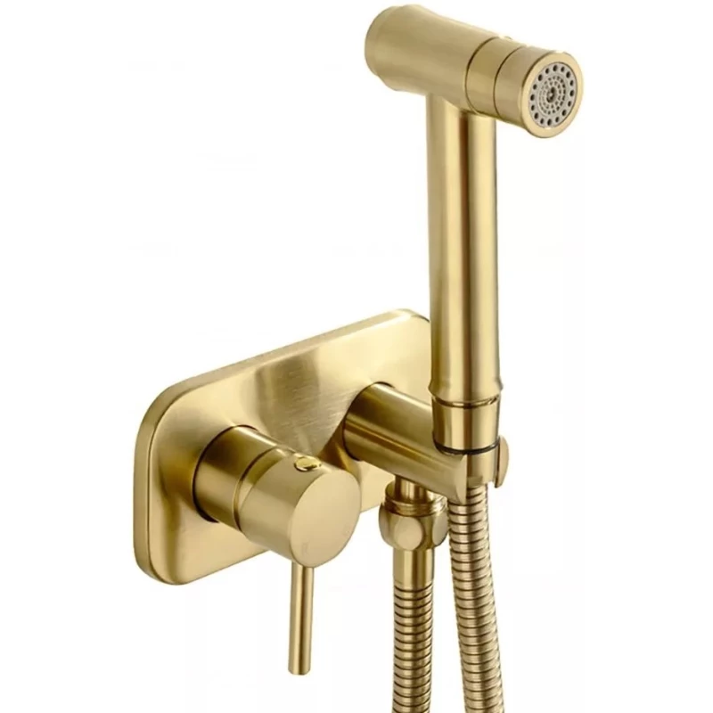 Гигиенический душ Feramolli Pura GL215 со смесителем, золотой матовый