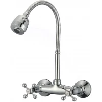 Смеситель для кухни D-Lin D142810-T с гибким изливом, хром