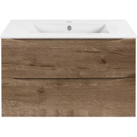 Тумба с раковиной дуб винтаж 81,5 см Vincea Mia VMC-2MC800VO + VBS-13980