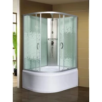 Душевая кабина Мономах Б/К 110/80/44 МЗ R 10000005832 110x80x206 см R, без крыши, высокий поддон, профиль матовый хром, стекло интимато