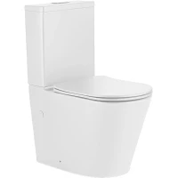 Унитаз-компакт Iberica Blanca Burgos IB.BRG.121.1B1 безободковый, с сиденьем микролифт, белый