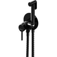 Гигиенический душ Knotlor Dew FHS01C1BL со смесителем, черный матовый