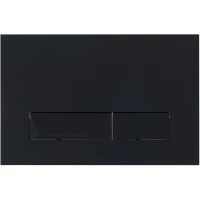 Кнопка смыва BelBagno Marmi BB012-MR-NERO.M для инсталляции, черный матовый