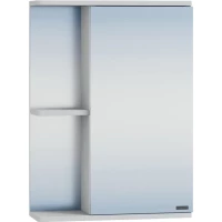 Зеркальный шкаф 50x70 см белый глянец Санта Ника 101085