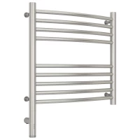 Полотенцесушитель электрический 500x500 сатин МЭМ левый, перемычка выгнутая Сунержа Богема 3.0 071-5802-5050