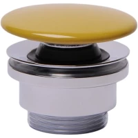 Донный клапан для раковины Plumberia Selection IXO XO212SN универсальный, желтый глянец