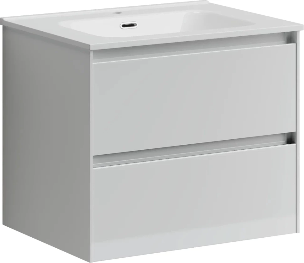 Комплект мебели белый глянец 61 см Sancos Cento CN60W + CN7001 + CI600 SET/CN60W/CN7001/CI600 - фото 3