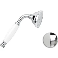 Душевая лейка Emmevi C02542/BC 75 мм, 1 режим, хром/белый