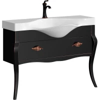 Тумба черный матовый 114,1 см Clarberg Borgia BOR0111BLK