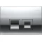 Монтажный элемент для подвесного унитаза + смывная клавиша Geberit DuofixBasic Delta50 глянцевый хром 458.103.00.1 + 115.135.21.1 - 3