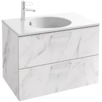 Тумба белый мрамор 80 см Jacob Delafon Odeon Rive Gauche EB2522-R6-NR4